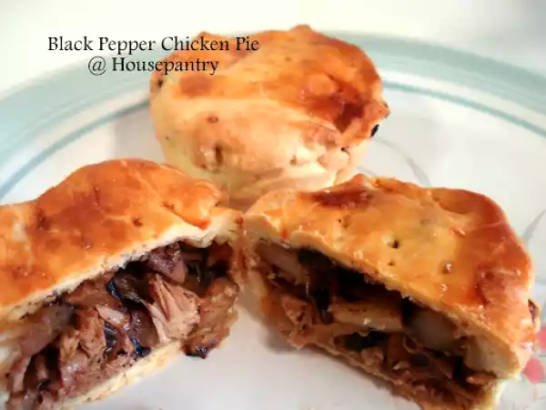 Recipe Black pepper chicken pie