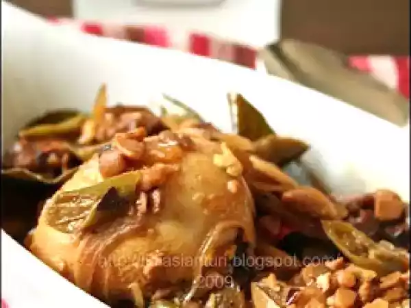 Recipe Telur masak taoco (fermented soybean paste seasoned egg)