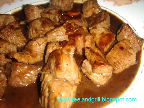 Recipe Beef salpicao (beef stir fried in garlic and oyster sauce)