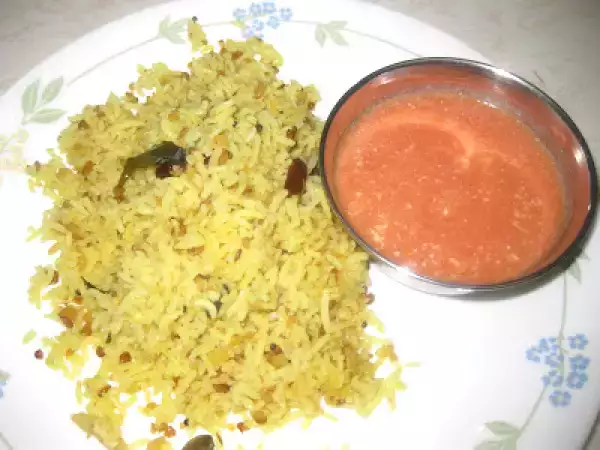Recipe Pulagam (moong dal rice )