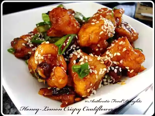 Recipe Honey-lemon crispy cauliflower
