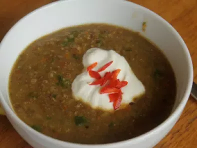Recipe Week 9 pass it on: lentil and spinach soup