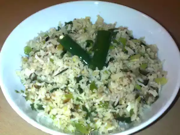 Recipe Spring onion rice recipe