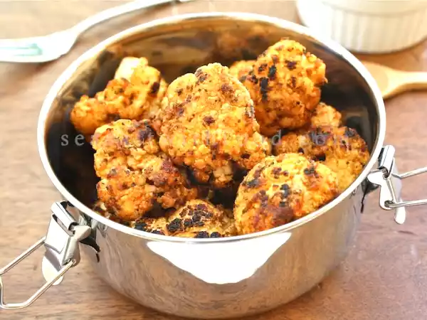 Recipe Tandoori cauliflower with mint chutney