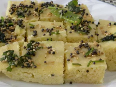 Recipe Khaman dhokla - spongy chana dal cake