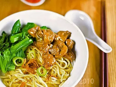 Recipe Mie ayam jamur - indonesian chicken mushroom noodle