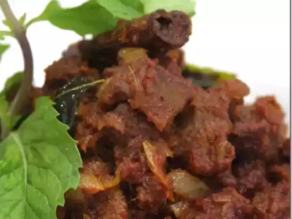 Recipe Hi again and mutton poriyal