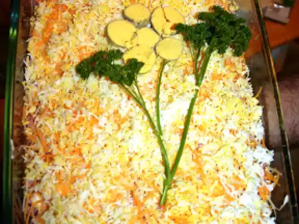 Recipe Mimoza salad (serbian= mimoza salata)