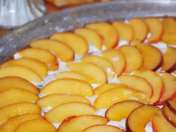 Recipe Peach pizza dessert pie