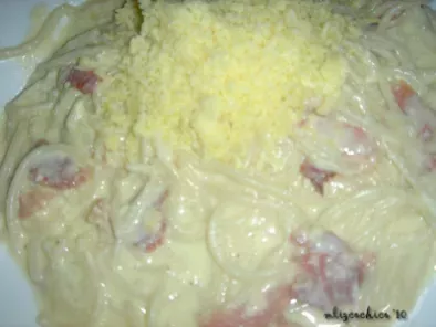 Recipe Creamy spaghetti carbonara
