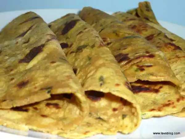 Recipe Sweet potato and mint paratha