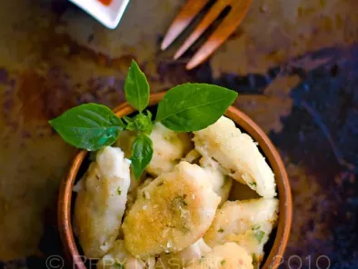 Recipe Pan fried pickerel cheeks with lemon basils