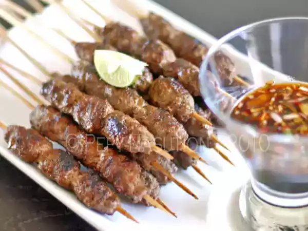 Recipe Sate pentul - indonesian minced beef sate