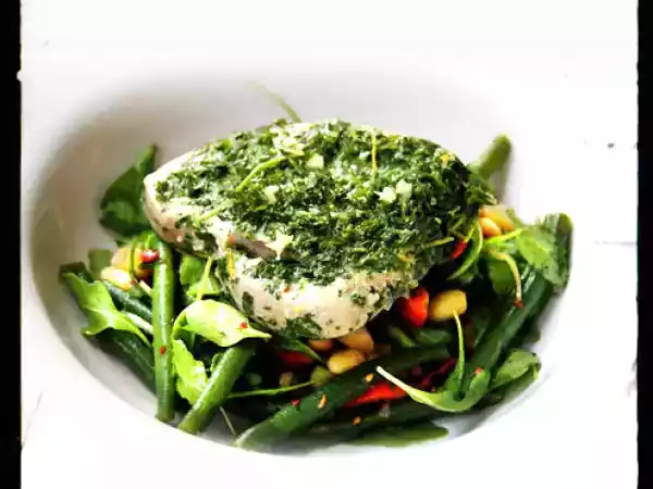Recipe Gremolata poached tuna & bean salad