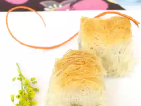 Recipe Cinnamon & orange blossom kataifi rolls