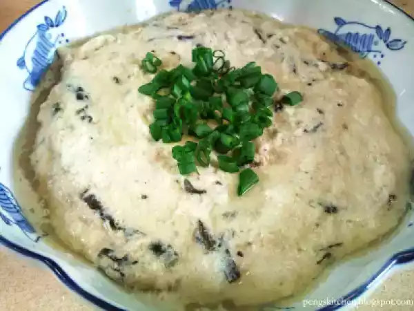 Recipe Steamed tofu with seaweed & minced pork