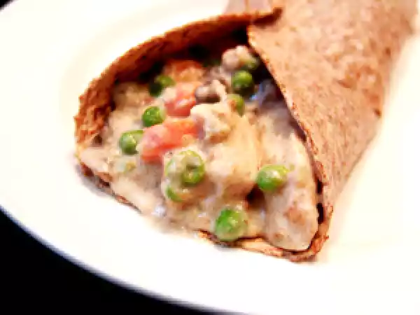Recipe Clean eating chicken ala king wrap