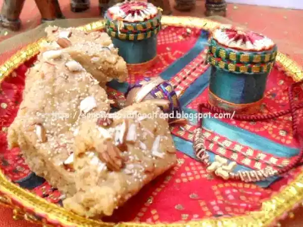 Recipe Gujarati badam pak- almond fudge