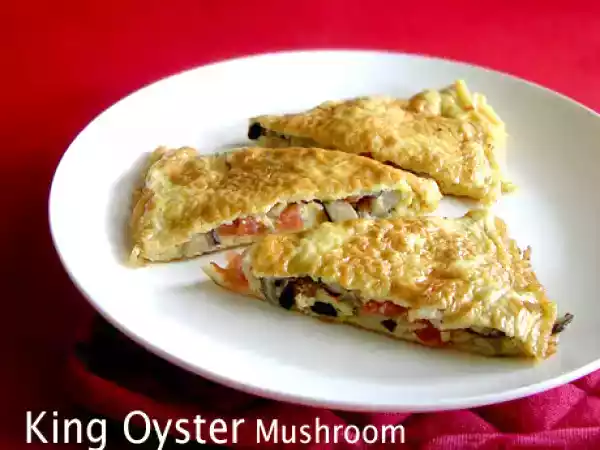 Recipe King oyster mushroom omelet