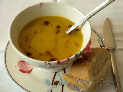 Recipe Sophie's carrot lentil & ginger soup