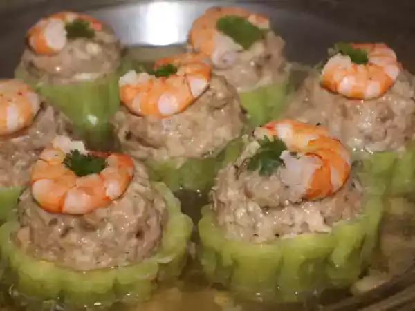 Recipe Pork stuffed bitter melon
