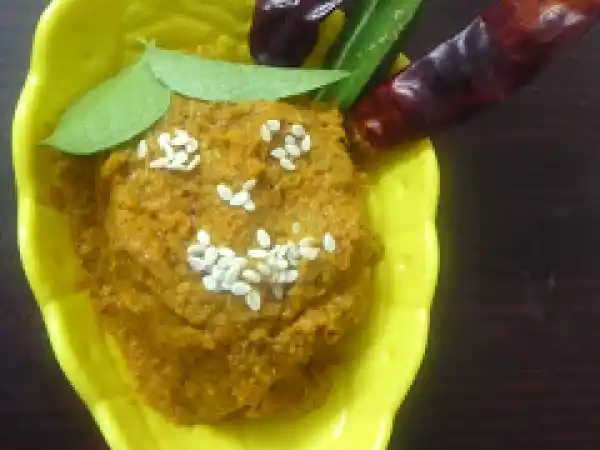 Recipe Pirandai thogayal/veldt grape chutney