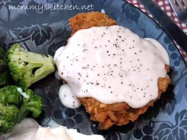 Recipe Chicken fried steak w/ cream gravy & thank you mr. walmart man