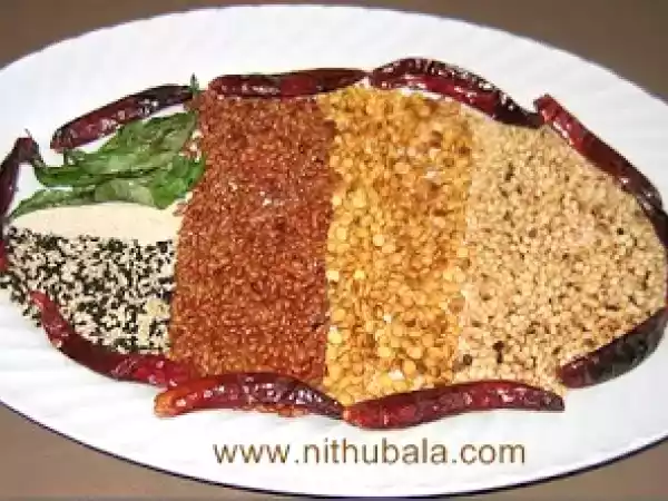 Recipe Kollu idly podi (horsegram chutney powder)