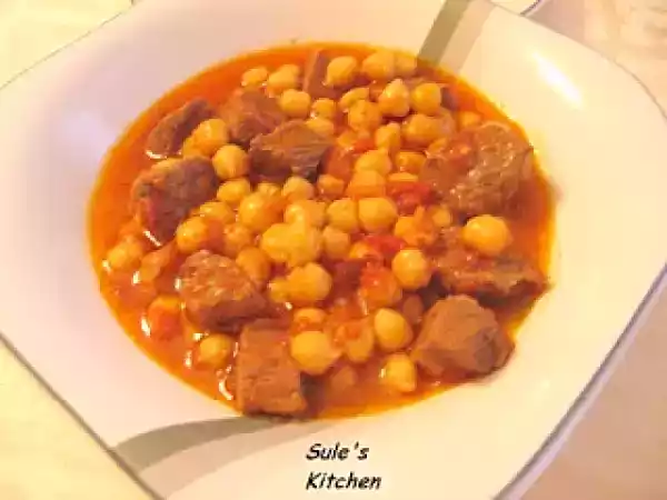 Recipe Chick pea stew (etli nohut)