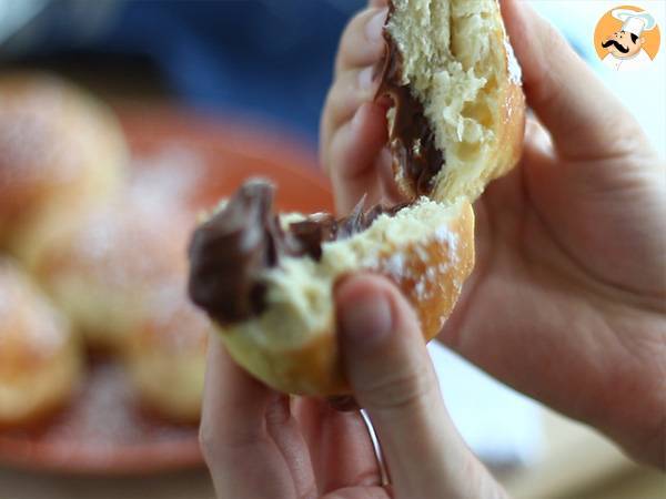 Chocolate-filled doughnuts - Preparation step 10