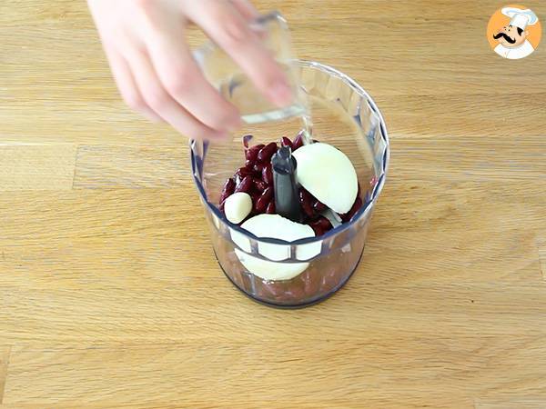 Vegetarian red bean burger - Preparation step 1