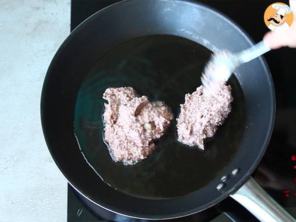 Vegetarian red bean burger - Preparation step 3