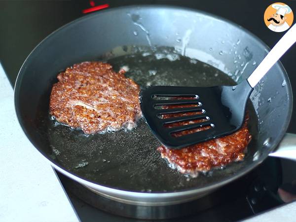 Vegetarian red bean burger - Preparation step 4