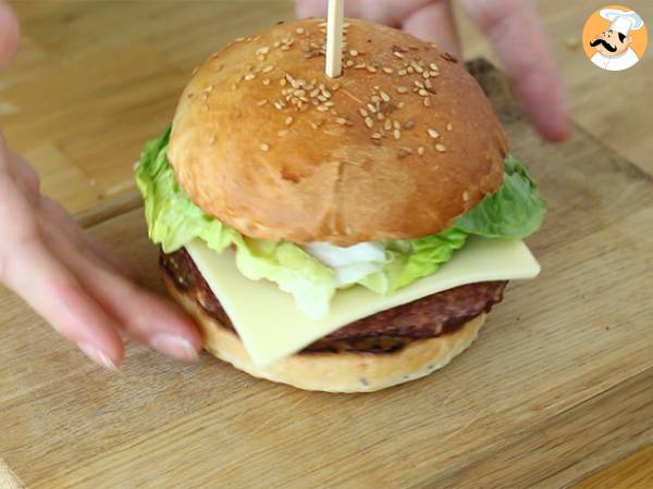 Vegetarian red bean burger - Preparation step 9