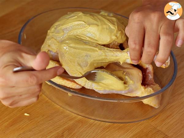 Roasted chicken with mustard and herbes de provence - Preparation step 1