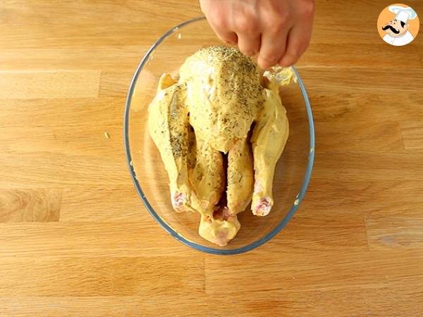 Roasted chicken with mustard and herbes de provence - Preparation step 2