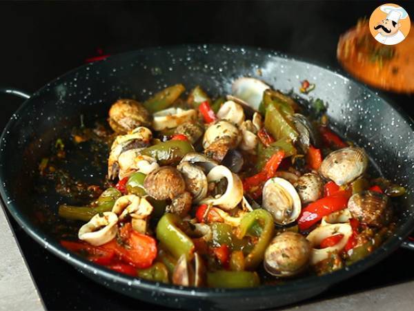 Seafood paella - Preparation step 8