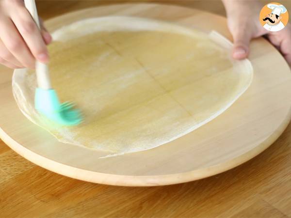 Crispy scallops in filo pastry - Preparation step 1