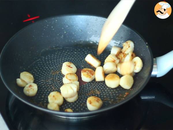 Crispy scallops in filo pastry - Preparation step 5