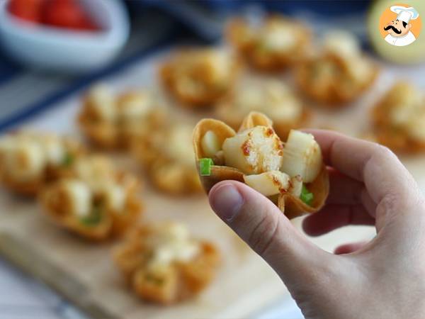 Crispy scallops in filo pastry - Preparation step 7