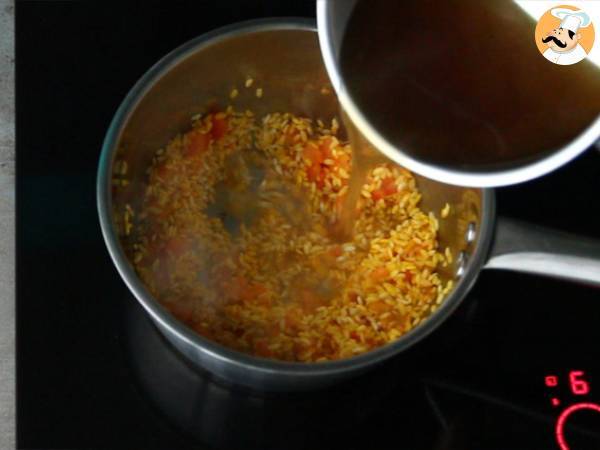 Saffron scallop risotto - Preparation step 2