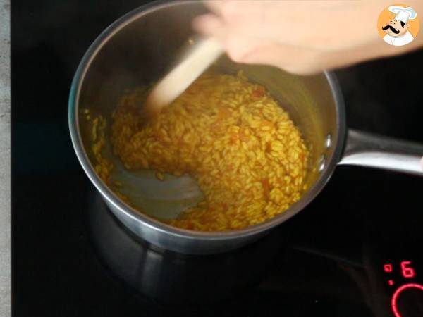 Saffron scallop risotto - Preparation step 3