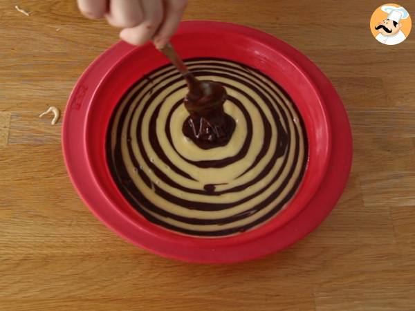 Zebra cake, the exotic marble cake (italian marble cake) - Preparation step 6