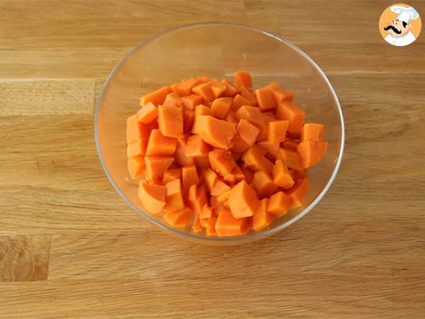 Sweet potato coconut cake - Preparation step 1