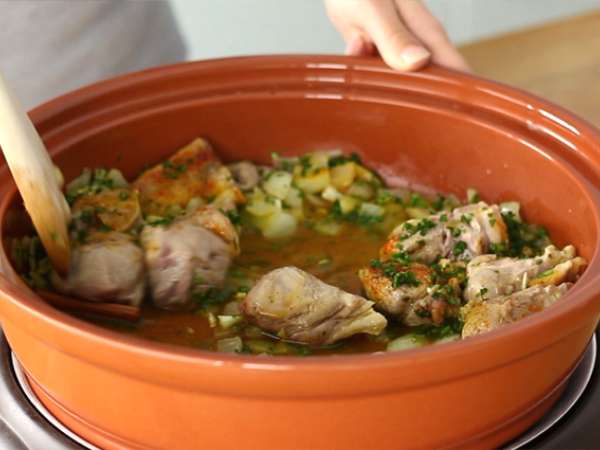 Lamb tagine with prunes (steps and video) - Preparation step 3