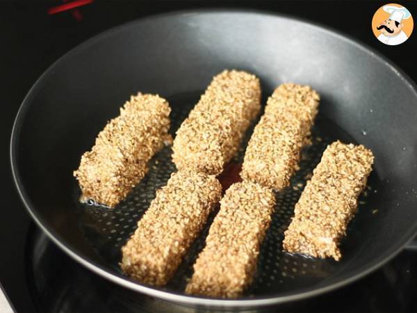 Feta sticks with sesame seeds - Preparation step 4