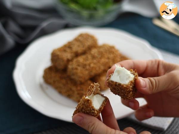 Feta sticks with sesame seeds - Preparation step 5