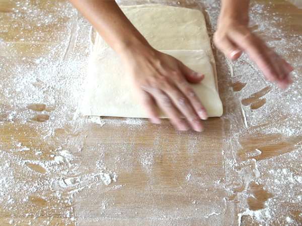French pain au chocolat - chocolate croissant - Preparation step 11