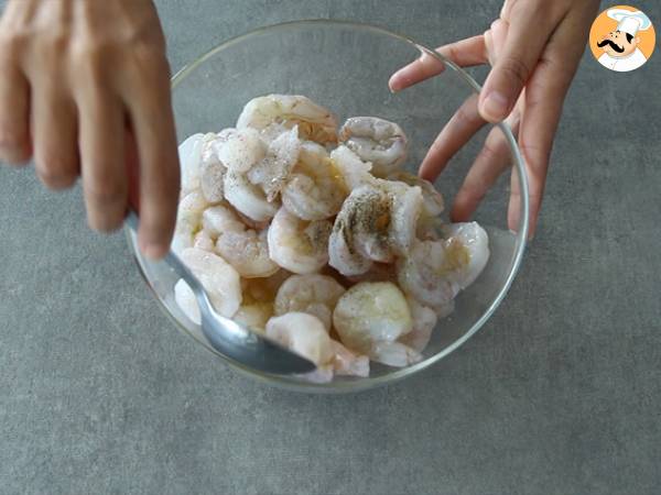 Pumpkin with shrimps - the brazilian camarão na moranga - Preparation step 5