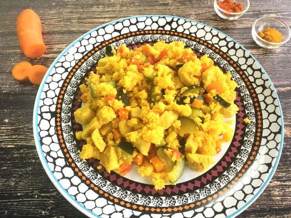 Express couscous (chicken and vegetables) - Preparation step 3